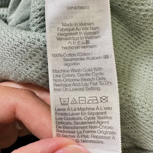 NWOT Madewell Funnelneck Drop Shoulder Top Sweater Knit Mint Green Women XXS - Picture 5 of 9